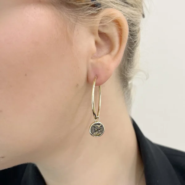 Sudraba auskari, kolekcija"COINS"