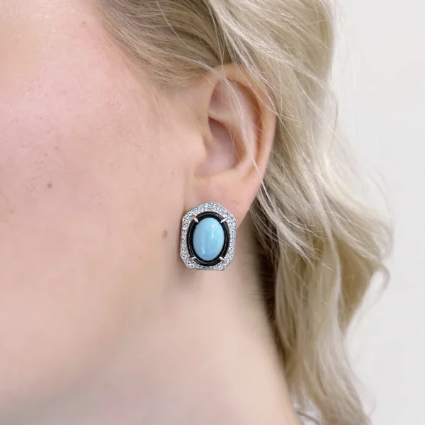 Sudraba auskari, kolekcija"City" ("Pilsēta")