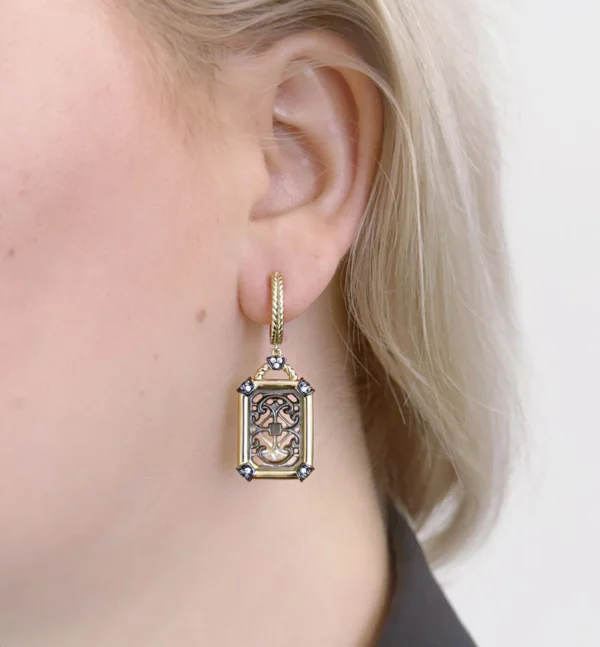 Sudraba auskari kolekcija "ORIENT EXPRESS"