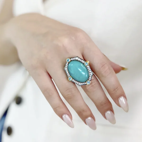 Sudraba gredzens, kolekcija "Rīta migla"