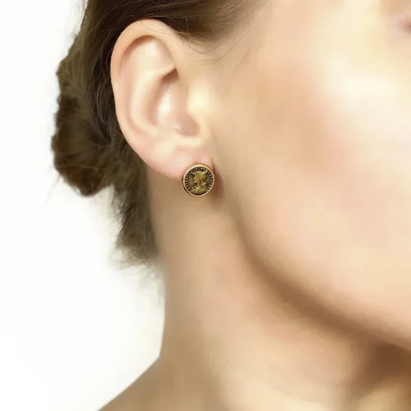 Sudraba auskari, kolekcija"COINS"